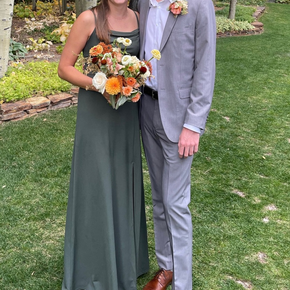 Birdy Grey Ash bridesmaids dress - Olive